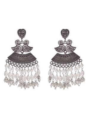 White pearl earrings 4