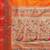 Orange woven pure paithani silk saree with blouse