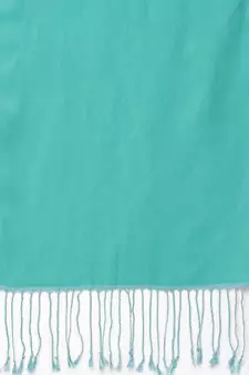 Spatial Sea Green & Turquoise Blue Reversable Silk Stole