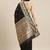 Black woven pure paithani silk saree with blouse