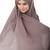 Brown plain cotton hijab
