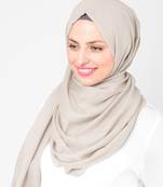 Pink plain cotton hijab