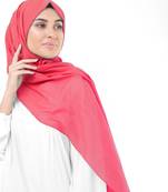 Pink plain cotton hijab