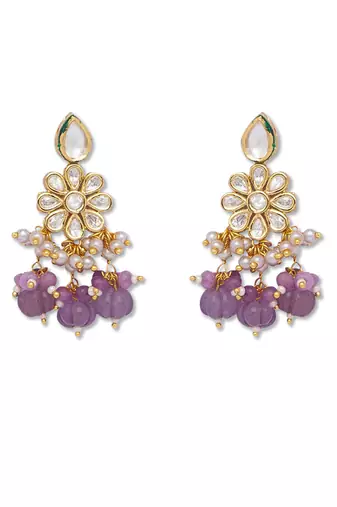 Golden pink brass Earrings
