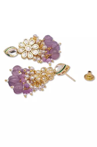 Golden pink brass Earrings