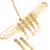 AARNAA White Color Trendy Kundan Gold Plated Wedding Jewellery  Choker Necklace Set for Women
