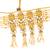 AARNAA White Color Trendy Kundan Gold Plated Wedding Jewellery  Choker Necklace Set for Women