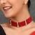 Red crystal necklace-sets