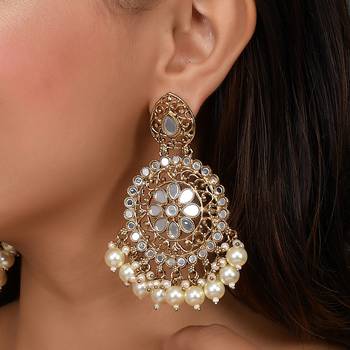 White pearl earrings 2