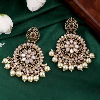 White pearl earrings 3