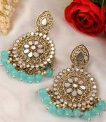 Blue crystal earrings