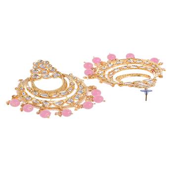 Pink pearl earrings 2