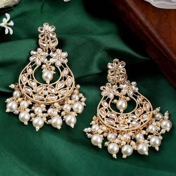 White pearl earrings 2