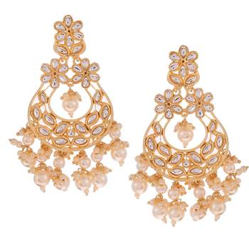White pearl earrings 4