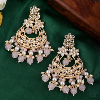Grey pearl earrings 1