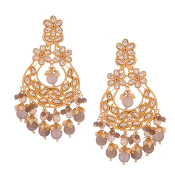 Grey pearl earrings 3