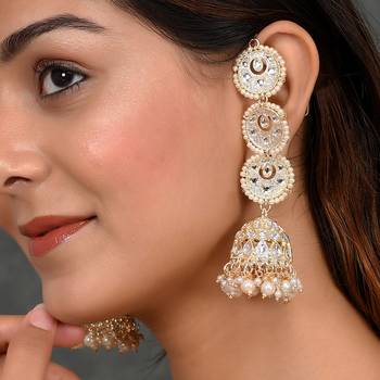 White pearl earrings 2