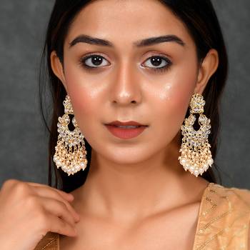 White pearl earrings 2