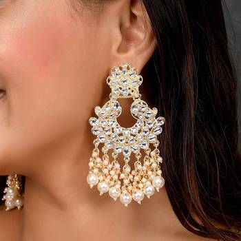 White pearl earrings 3