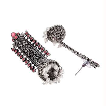 Red ruby   earrings 2