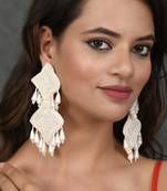 White earrings
