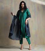 Emerald Green And Teal Blue Kurta Sets