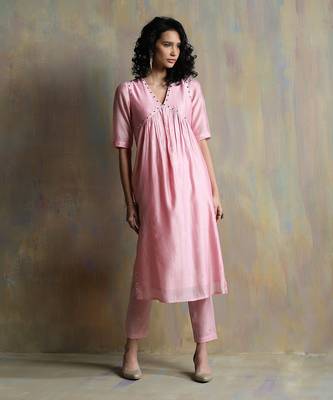 Light Pink Kurta Sets 6