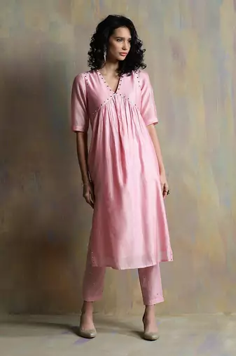 Light Pink Kurta Sets