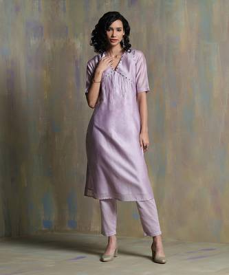 Lilac  Kurta Sets 3
