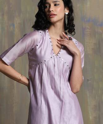 Lilac  Kurta Sets 4