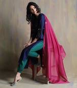 Sapphire Blue, Emerald Green And Bright Pink Kurta Sets