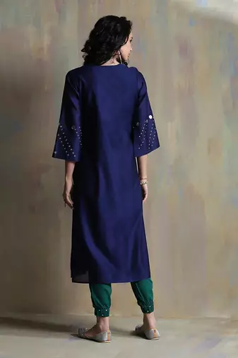 Sapphire Blue, Emerald Green And Bright Pink Kurta Sets