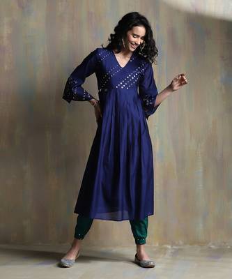 Sapphire Blue, Emerald Green And Bright Pink Kurta Sets 3