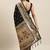 Black woven banarasi silk saree with blouse