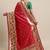 Pink woven banarasi silk saree with blouse