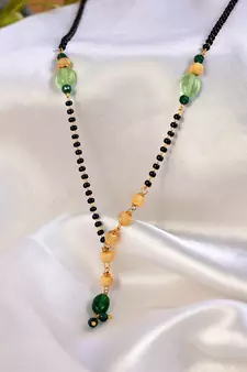 Green pearl necklaces