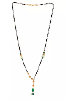 Green pearl necklaces