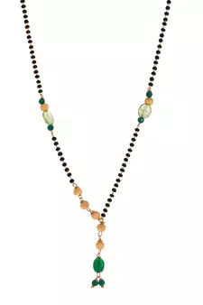 Green pearl necklaces
