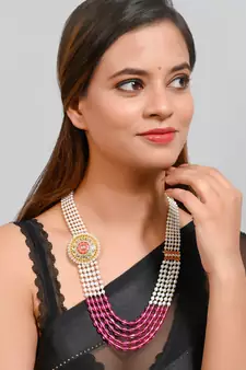 Pink necklaces