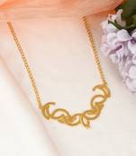 Gold necklaces