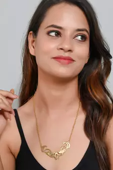 Gold necklaces