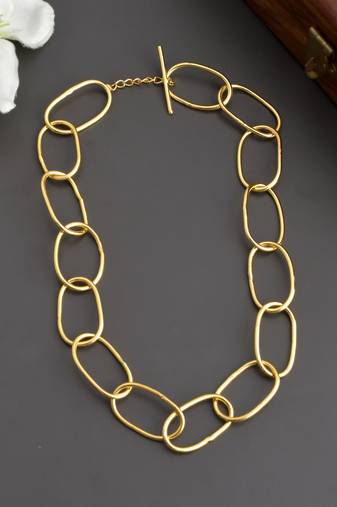 Gold necklaces