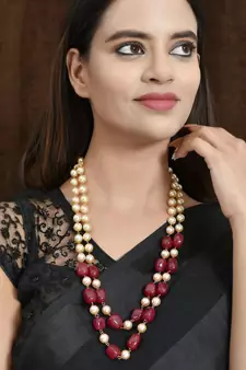 Red necklaces