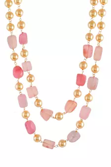 Pink necklaces