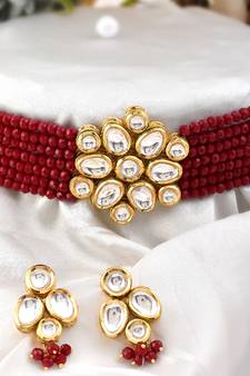 Red necklace-sets