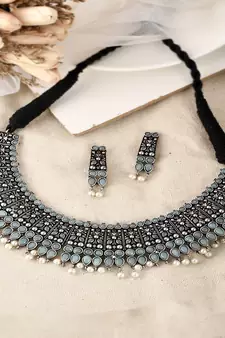 Green necklace-sets