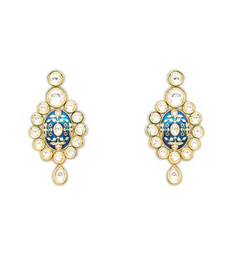 blue brassEarrings 2