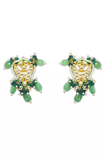 Brass neclace set with earrings