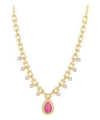 Multicolor gold polished Necklace 2