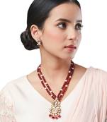 Kundan polki multicolor Necklace Set with Earrings